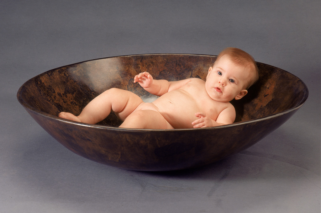 Baby in Giant Bowl